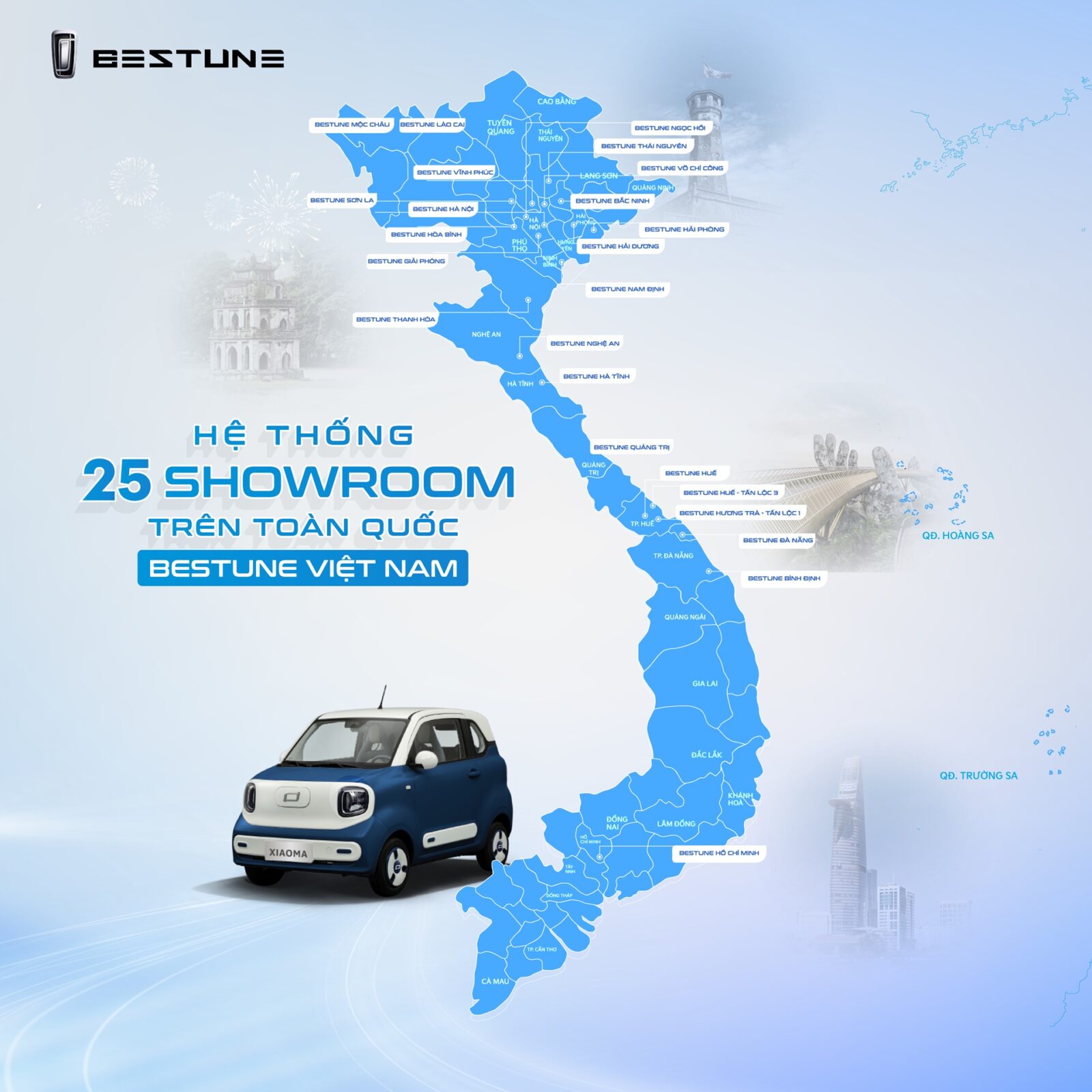 Hệ thống Showroom Bestune